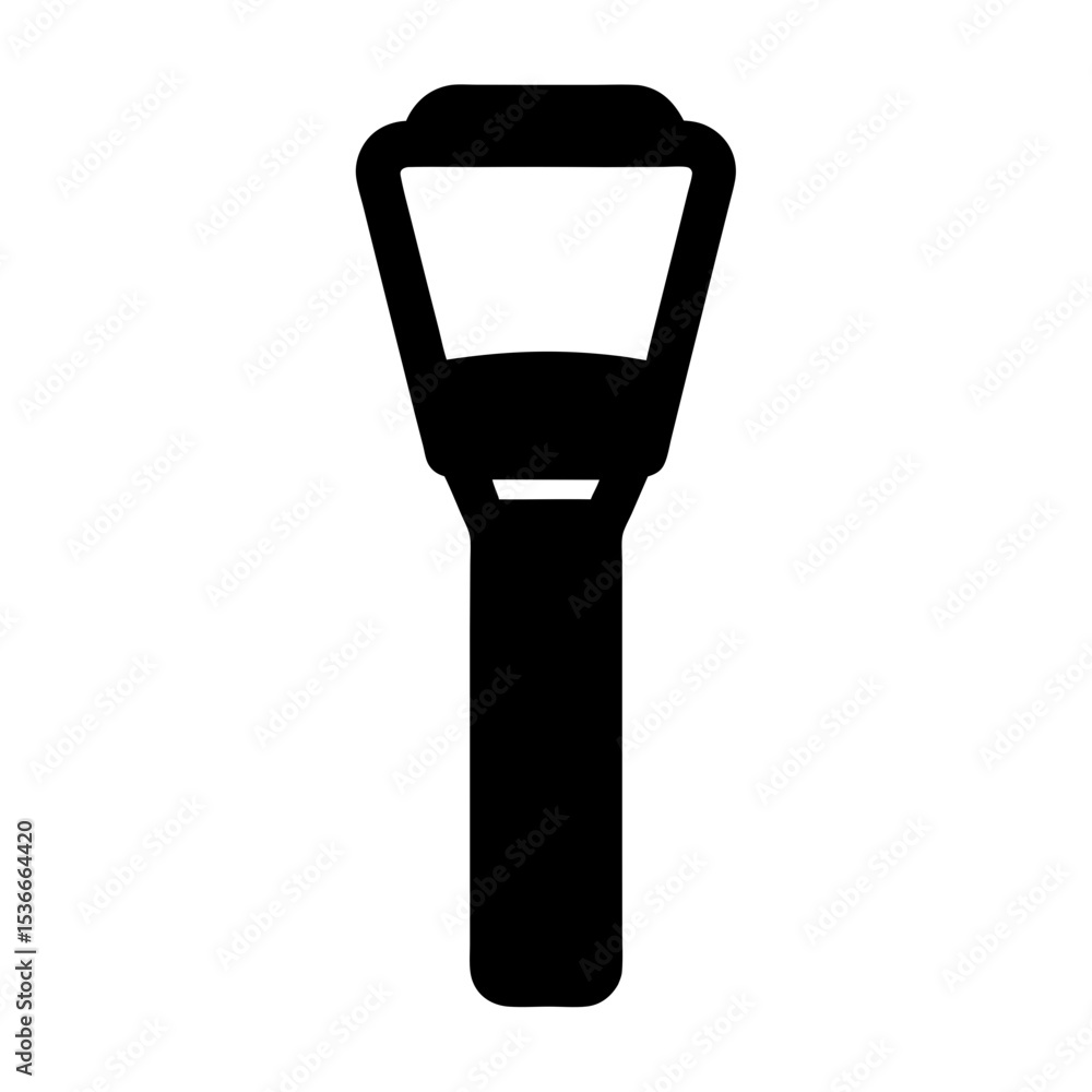 Aufkleber black and white schematic drawing of an abstract object with rectangular cavity