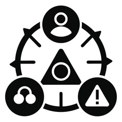 Strategic Collaboration Risk Management & Team Communication Icon