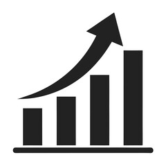 Upward Trending Bar Graph Visualizing Growth, Progress, and Positive Financial Data