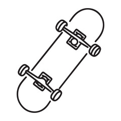 Skateboard Vector Illustration Modern Skateboarding Lifestyle Design