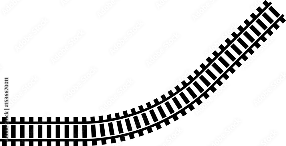 Poster railway train track vector route. rail line, subway map, and railroad elements for game ui and graph