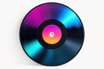 Record white background vinyl record gramophone.