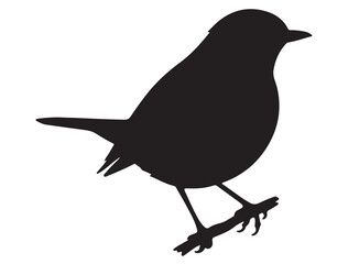 ROBIN BIRD SILHOUETTE