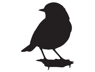 ROBIN BIRD SILHOUETTE