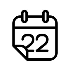 Calendar icon illustration template SVG