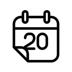 Calendar icon illustration template SVG