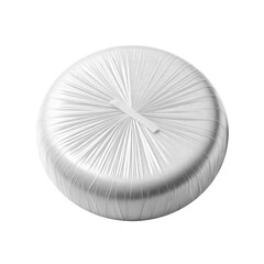 Close-up of a clear, domed plastic wrap, ideal for food preservation.