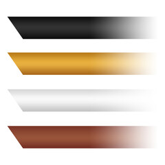 set of lower third champion banner element png file transparent background