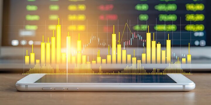 Stock market analysis on mobile phone investment technology