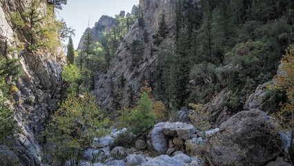 The view of the Taurus Mountains in Turkey
