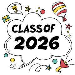 Class of 2026 graduation announcement design