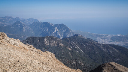 Fototapeta premium The view of the Taurus Mountains in Turkey