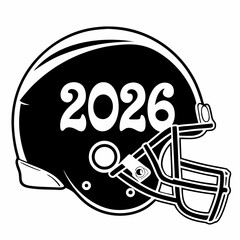 2026 football helmet graphic design element