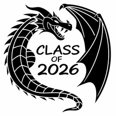 Class of 2026 dragon graduation design