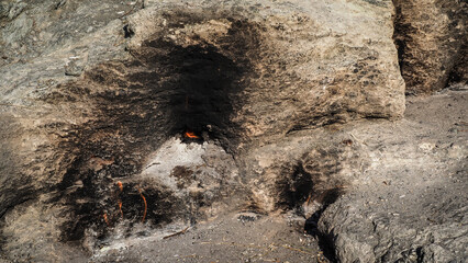The view of the Chimera Mountain in Turkey