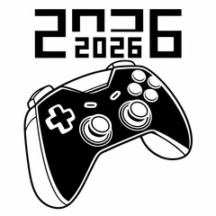 2026 gaming controller design element isolated