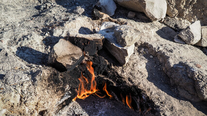The view of the Chimera Mountain in Turkey