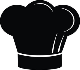 chefs hat silhouette vector