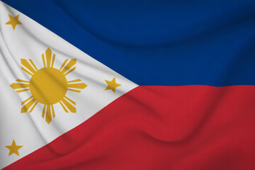 Waving Philippine Flag Background A Stunning Image of the National Flag