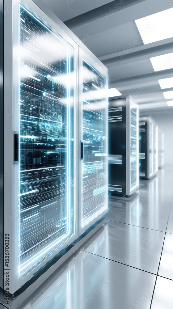 Poster cyber security and insurance protect online data centers ensuring safety for businesses in digital w