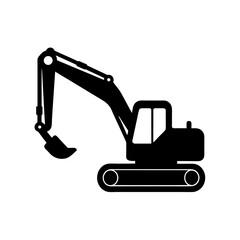 Excavator Construction Vehicle Silhouettes