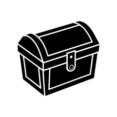 Treasure Chest Silhouette Icons