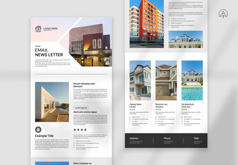Real Estate Email News Letter Layout