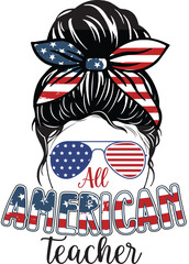 All american teacher t shirt