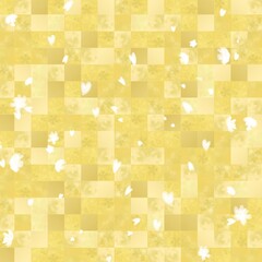金箔の和風背景イラスト