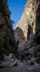 The view of Saklikent Gorge in Turkey