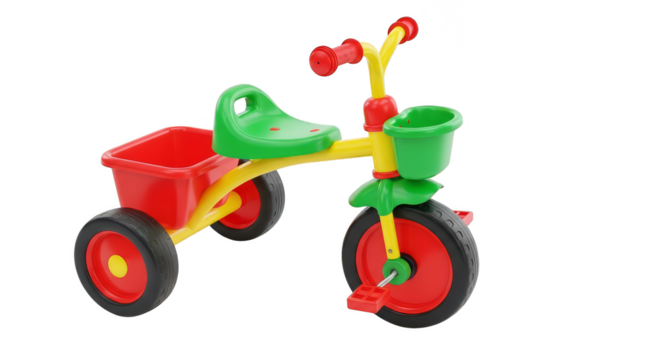 Colorful Tricycle Ready for Playtime Adventures
