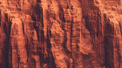Stunning Red Rock Canyon Cliff Face Texture Background