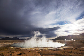 Hot springs in Chile