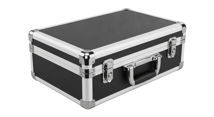 Locked metal briefcase for secure contents
