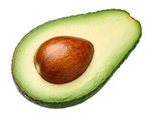 avocado isolated on white background
