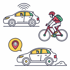 Ride-Sharing App Icons