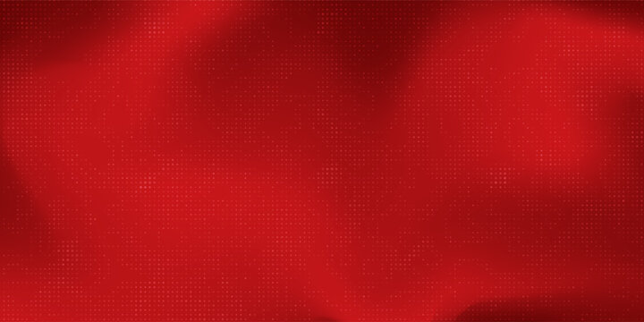 Red diagonal geometric shape with halftone. Modern fiber textured vector eps 10