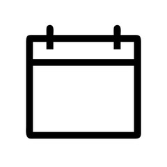 calendar icon on white background  .svg