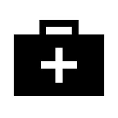 first aid kit icon on white background  .svg