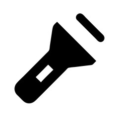 flashlight icon on white background  .svg