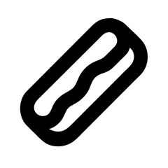 hot dog icon on white background  .svg