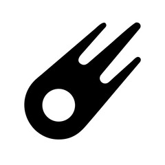 meteor icon on white background  .svg