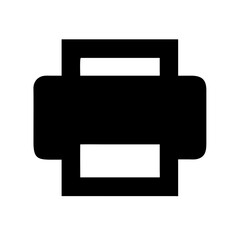 printer icon on white background  .svg