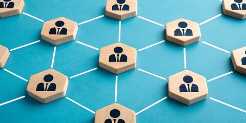 Business network connection social media team collaboration hr