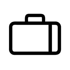 suitcase icon on white background  .svg