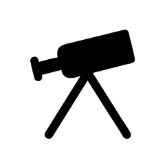telescope icon on white background  .svg