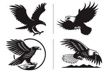 Obraz premium eagle vector set