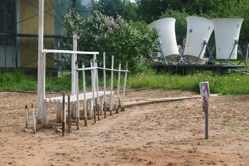 Meteorological observation point in the Moscow State University Botanical Garden, Botanical Research Station, student workshop, May 2025, 2