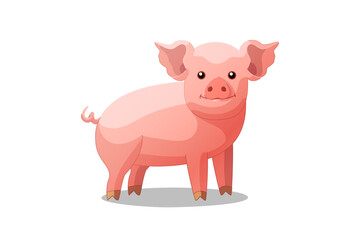 vector cartoon animal isolated on transparent background
