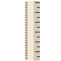 Yellow ruler with a minimalist design for precise measurements and creative projects.

